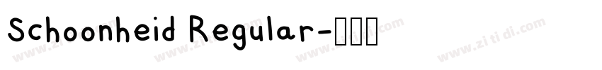 Schoonheid Regular字体转换